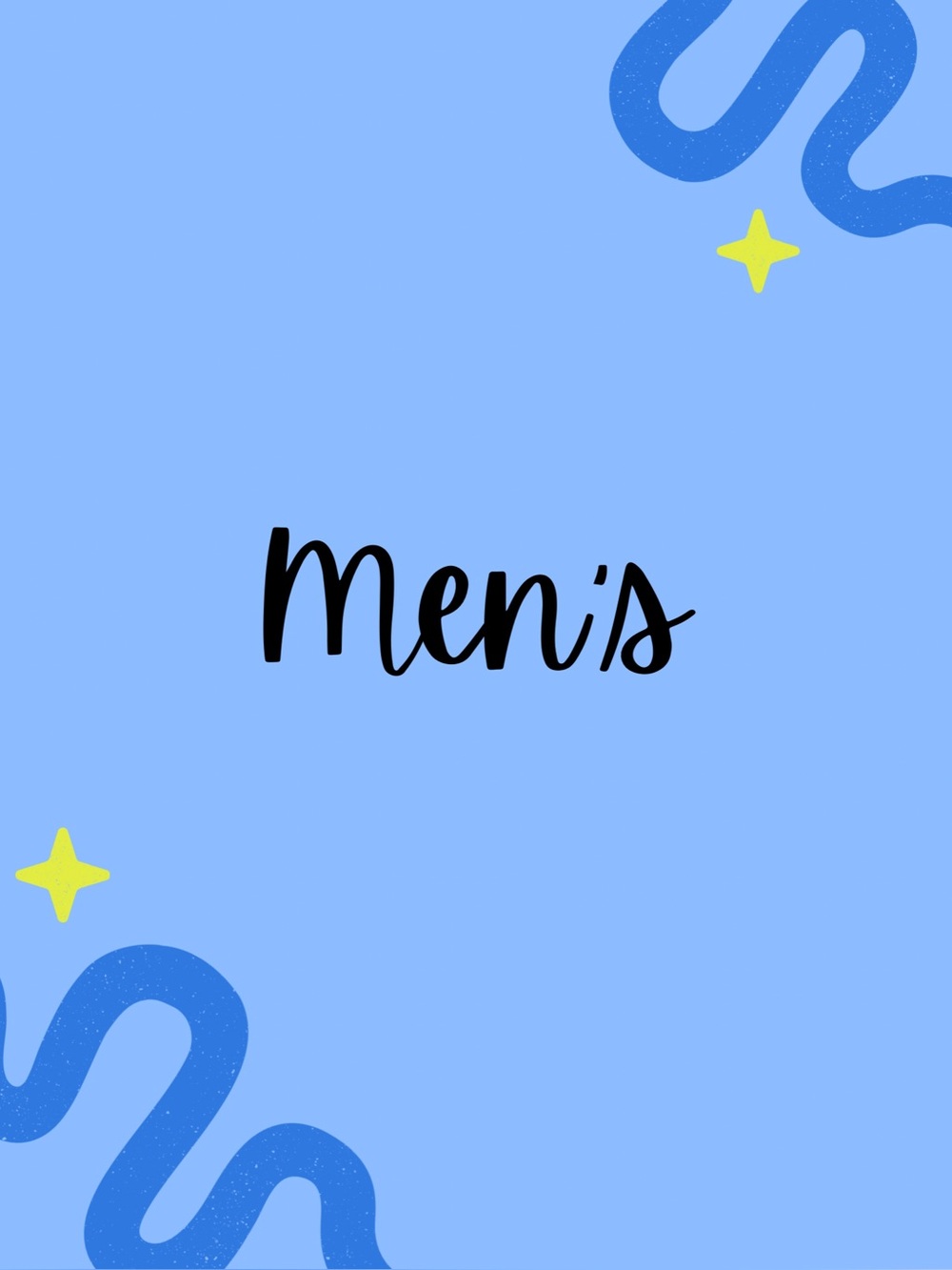 Men's Graphic Sign - Light Blue
